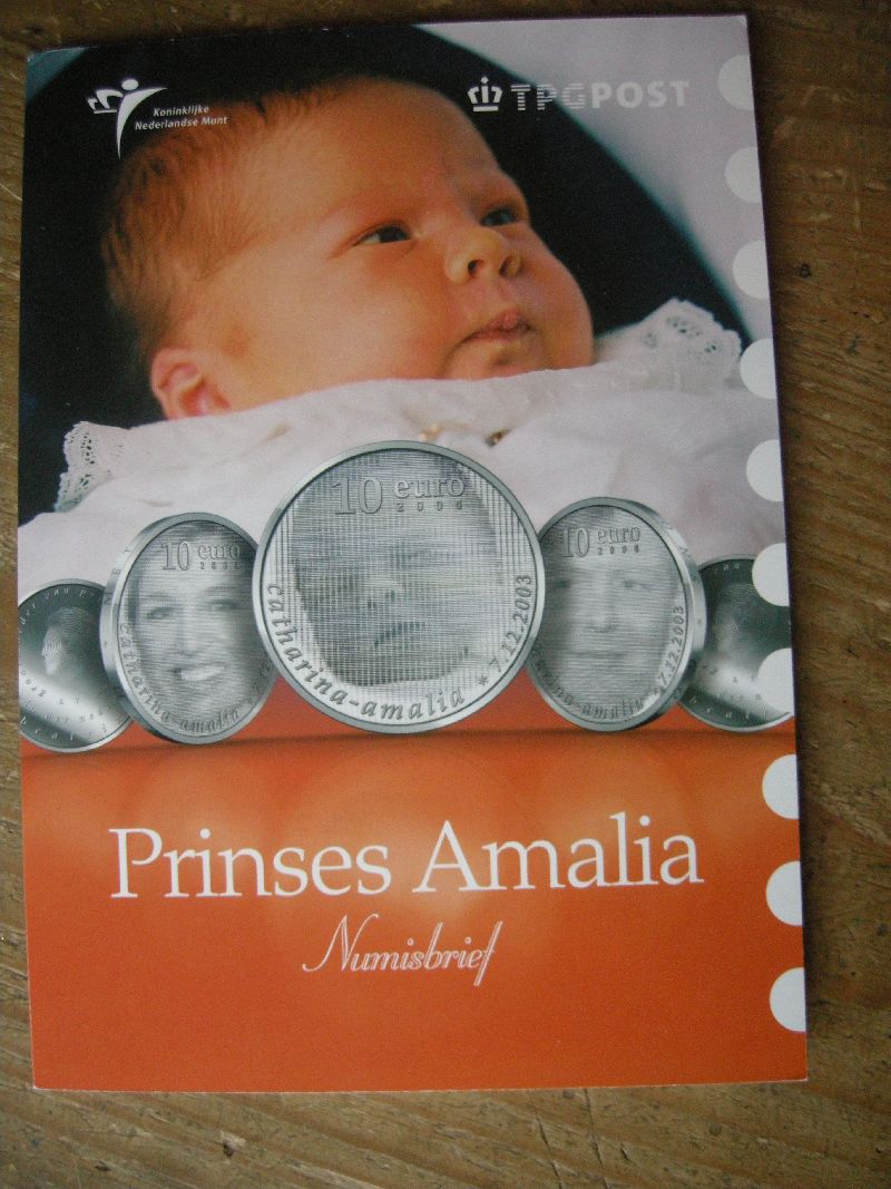 (afbeelding voor) NUMISBRIEF 10 EURO 2004 AMALIA